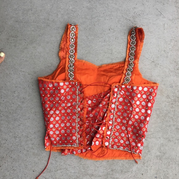 Corset Length - Red/Orange - Reception - Wedding - Picture 6 of 8